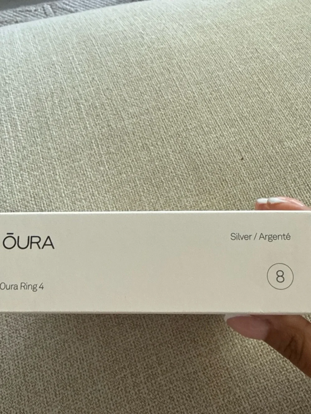 Oura Ring 4 Silver Smart Wearable Ring